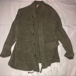 army green fashion coat